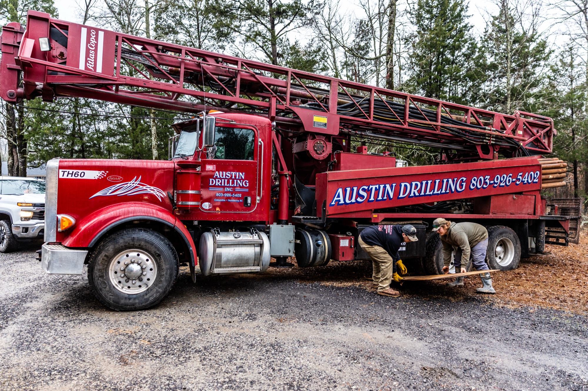 Austin Drilling truck on site